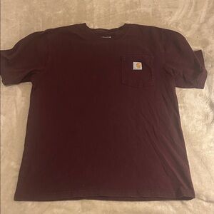 Carhartt Men's Burgundy Short Sleeve Tee